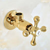 Antique Brass Chrome Gold Black Brass Bathroom Angle Stop Valve
