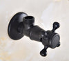 Antique Brass Chrome Gold Black Brass Bathroom Angle Stop Valve