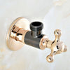 Antique Brass Chrome Gold Black Brass Bathroom Angle Stop Valve