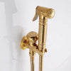 Antique Brass Hand Held Bidet Sprayer Toilet Kit Bidet Faucet Set