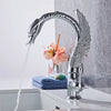 Antique Brass Modern Swan Basin Faucet Mixer Tap Washbasin Sink Faucet