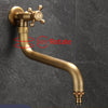 Antique Brass Rotatable Bibcock Washing Machine Tap Kitchen Faucet