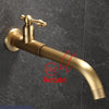 Antique Brass Rotatable Bibcock Washing Machine Tap Kitchen Faucet