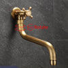 Antique Brass Rotatable Bibcock Washing Machine Tap Kitchen Faucet