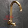 Antique Brass Rotatable Bibcock Washing Machine Tap Kitchen Faucet