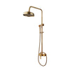 Antique Brass Shower System Retro Wall Mounted Bath Shower Faucet Set
