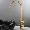 Antique Brass Single Cold Water Kitchen Faucet Outdoor Balcony Faucet