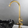 Antique Brass Single Cold Water Kitchen Faucet Outdoor Balcony Faucet