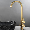 Antique Brass Single Cold Water Kitchen Faucet Outdoor Balcony Faucet