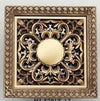 Antique Brass Square Shower Drain Art Carved Bathroom Floor Drain Grate