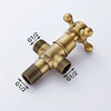 Antique Brass Triangle Valve Bathroom Water Control Brass Angle Valve