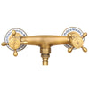Antique Brass Washing Machine Faucet Double Handle Hot Cold Mixer Tap