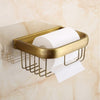 Antique Bronze Bathroom Accessories Towel Shelf Bath Hardware