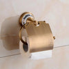Antique Bronze Brass Bathroom Tissue Paper Holder Shower Accessories