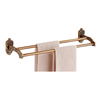Antique Bronze Carved Bathroom Accessories Aluminum Hardware Shelf