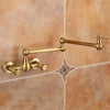 Antique Bronze Pot Filler Tap Folding Spout Brass Kitchen Basin Faucet