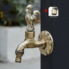Antique Carved Brass Faucet Copper Garden Taps for Washing Machine