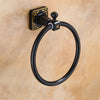 Antique Carved Wall Mounted Towel Rack Aluminum Bathroom Towel Holder