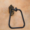 Antique Carved Wall Mounted Towel Rack Aluminum Bathroom Towel Holder