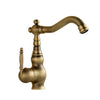 Antique Retro Brass Basin Faucet Deck Mount Vanity Sink Basin Tap
