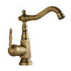 Antique Retro Brass Basin Faucet Deck Mount Vanity Sink Basin Tap