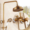 Antique Shower Bathtub Hot and Cold  Mixer Tap Faucet Set