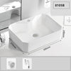 Balcony Sink Art Ceramic Basin Set White Washbasin Bathroom Sink Set