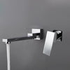 Basin Bathroom Faucet Wall Mount Mixer Sink Tap Swivel Spout