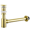Pop-Up Drain Stopper Overflow Sink P-Trap Waste Basin Bottle Trap Kit