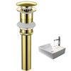 Pop-Up Drain Stopper Overflow Sink P-Trap Waste Basin Bottle Trap Kit
