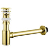 Pop-Up Drain Stopper Overflow Sink P-Trap Waste Basin Bottle Trap Kit