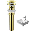 Pop-Up Drain Stopper Overflow Sink P-Trap Waste Basin Bottle Trap Kit