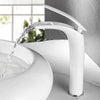 Basin Faucet Brass Tall Low Bathroom Faucet Open Type Waterfall Tap