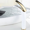 Basin Faucet Brass Tall Low Bathroom Faucet Open Type Waterfall Tap