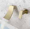 Basin Faucet Gold Bathroom Faucet In-Wall Black Waterfall Faucet