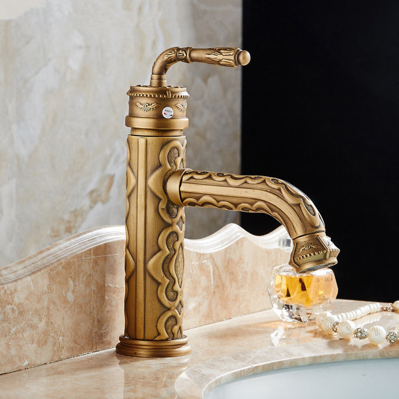 Single-Handle Lavatory Faucet with online Brass