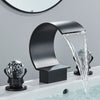 Basin Faucet Water Mixer Faucet Crystal Handle Waterfall Basin Faucet