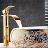Basin Faucet Waterfall Faucet Brass Bathroom Basin Faucet Mixer Tap