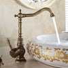 Basin Faucets Antique Brass Bathroom Faucet Water Mixer Taps