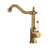 Basin Faucets Antique Brass Crane Bathroom Faucets Mixer Tap