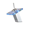 Basin Sink Deck Mount Waterfall Faucet with LED RGB Colors
