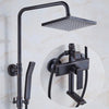 Bath and Shower Mixers Rainfall Shower Faucet Set With Hand Shower