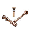 Bath Basin Bottle Trap Drain Set Brass P-Trap with Pop-Up Sink Drain