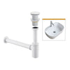 Bath Basin Bottle Trap Drain Set Brass P-Trap with Pop-Up Sink Drain