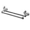 Bath Double Towel Bar Brass Towel Hanging Rod Rail Towel Rack Holder