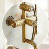 Bath Shower Set Antique Brass Shower System Bathroom Faucet Set