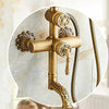 Bath Shower Set Antique Brass Shower System Bathroom Faucet Set