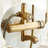 Bath Shower Set Antique Brass Shower System Bathroom Faucet Set