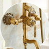 Bath Shower Set Antique Brass Shower System Bathroom Faucet Set