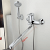 Bath Tap Shower Faucet with Rotated Long Nose Crane Single Handle Set